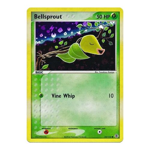 Bellsprout 53/112 EX Fire Red & Leaf Green Reverse Holo Common Pokemon Card NEAR MINT TCG