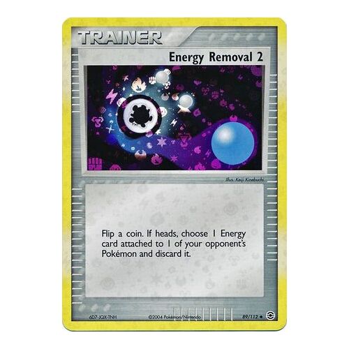Energy Removal 2 89/112 EX Fire Red & Leaf Green Reverse Holo Uncommon Trainer Pokemon Card NEAR MINT TCG