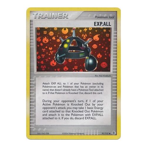 Exp. All 91/112 EX Fire Red & Leaf Green Reverse Holo Uncommon Trainer Pokemon Card NEAR MINT TCG