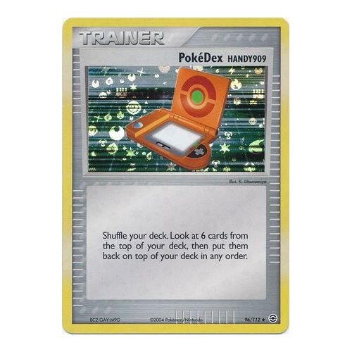 PokeDex Handy 909 96/112 EX Fire Red & Leaf Green Reverse Holo Uncommon Trainer Pokemon Card NEAR MINT TCG