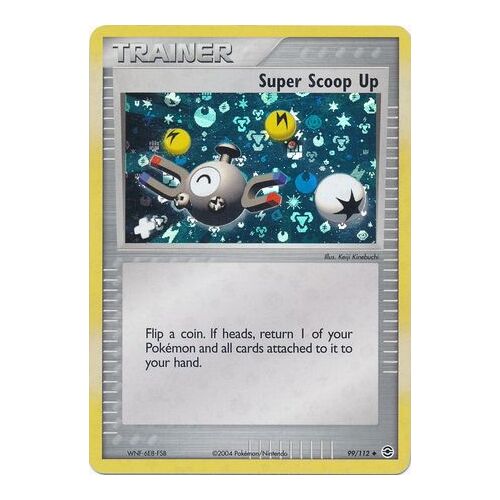 Super Scoop Up 99/112 EX Fire Red & Leaf Green Reverse Holo Uncommon Trainer Pokemon Card NEAR MINT TCG