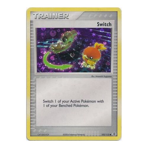Switch 102/112 EX Fire Red & Leaf Green Reverse Holo Uncommon Trainer Pokemon Card NEAR MINT TCG