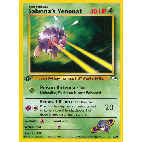 Mime 94//132 Gym Heroes COMMON Pokemon Card NEAR MINT Sabrina/'s Mr