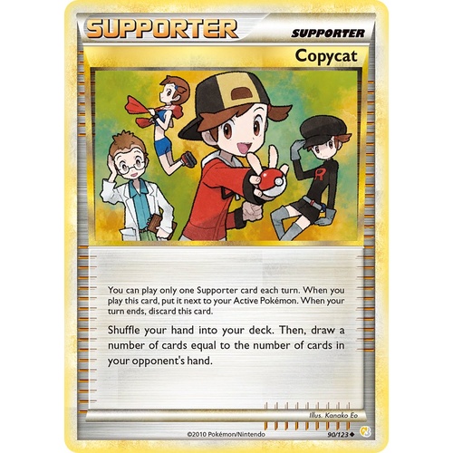 Copycat 90/123 HS Base Set Uncommon Trainer Pokemon Card NEAR MINT TCG