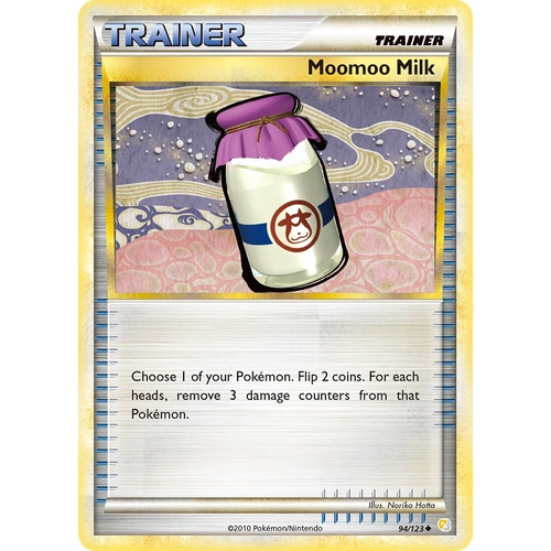 Moomoo Milk 94/123 HS Base Set Uncommon Trainer Pokemon Card NEAR MINT TCG