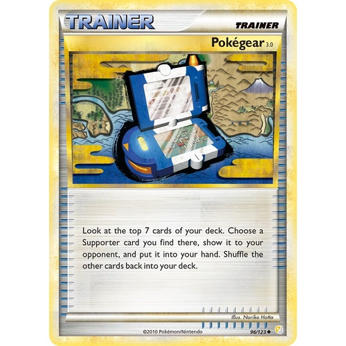 PokeGear 3.0 96/123 HS Base Set Uncommon Trainer Pokemon Card NEAR MINT TCG