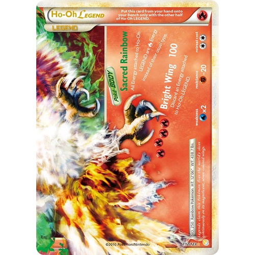 Ho-Oh Legend (Bottom) 112/123 HS Base Set Holo Ultra Rare Pokemon Card NEAR MINT TCG