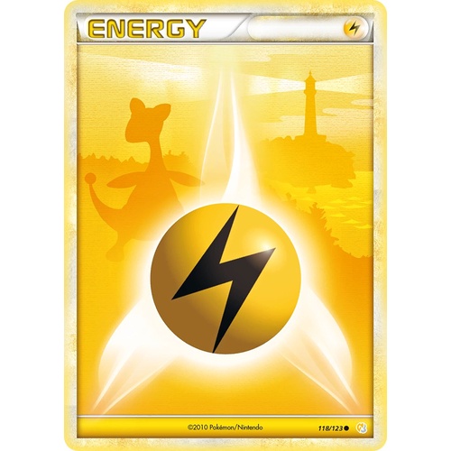 Lightning Energy 118/123 HS Base Set Common Pokemon Card NEAR MINT TCG