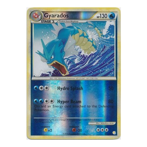 Gyarados 4/123 HS Base Set Reverse Holo Rare Pokemon Card NEAR MINT TCG