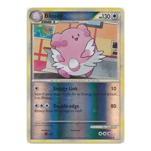 Blissey 36/123 HS Base Set Reverse Holo UnReverse Holo Common Pokemon Card NEAR MINT TCG