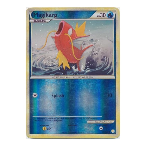 Magikarp 72/123 HS Base Set Reverse Holo Common Pokemon Card NEAR MINT TCG