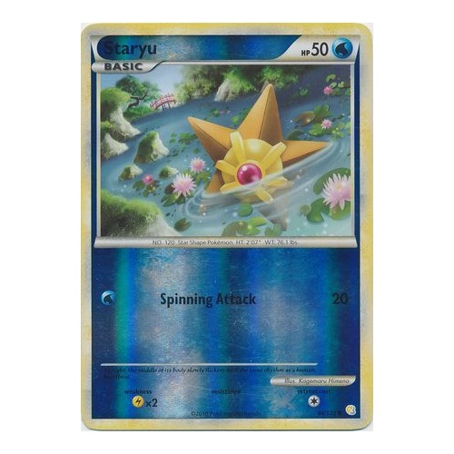 Staryu 84/123 HS Base Set Reverse Holo Common Pokemon Card NEAR MINT TCG