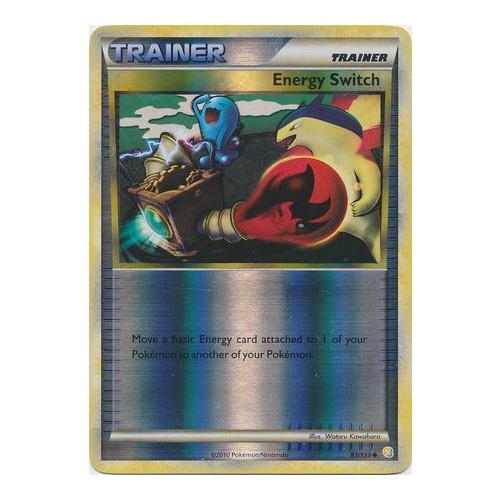 Energy Switch 91/123 HS Base Set Reverse Holo Uncommon Trainer Pokemon Card NEAR MINT TCG