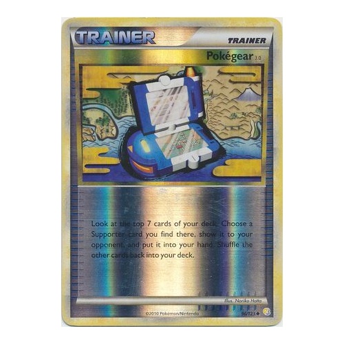 PokeGear 3.0 96/123 HS Base Set Reverse Holo Uncommon Trainer Pokemon Card NEAR MINT TCG