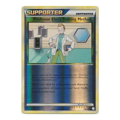 Professor Elm's Training Method 100/123 HS Base Set Reverse Holo Uncommon Trainer Pokemon Card NEAR MINT TCG