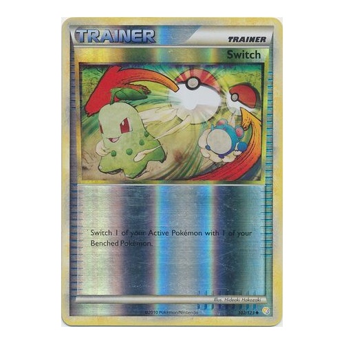 Switch 102/123 HS Base Set Reverse Holo Uncommon Trainer Pokemon Card NEAR MINT TCG