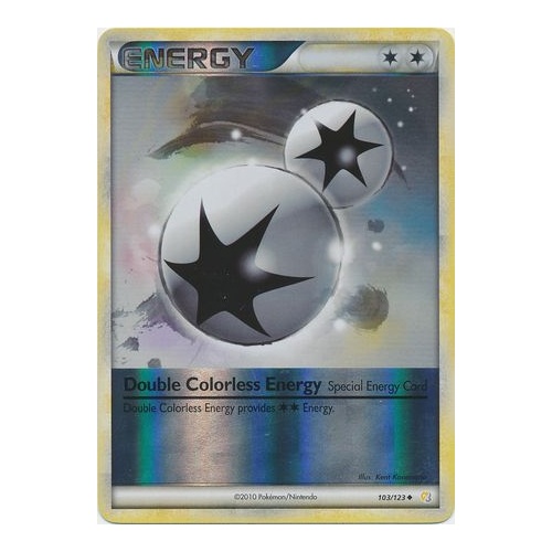 Double Colorless Energy 103/123 HS Base Set Reverse Holo UnReverse Holo Common Pokemon Card NEAR MINT TCG