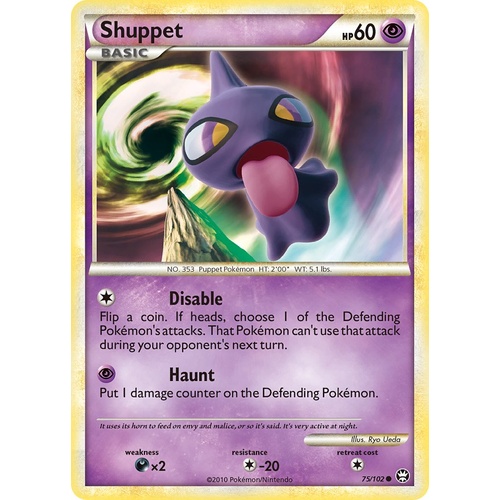 Shuppet 75/102 HS Triumphant Common Pokemon Card NEAR MINT TCG