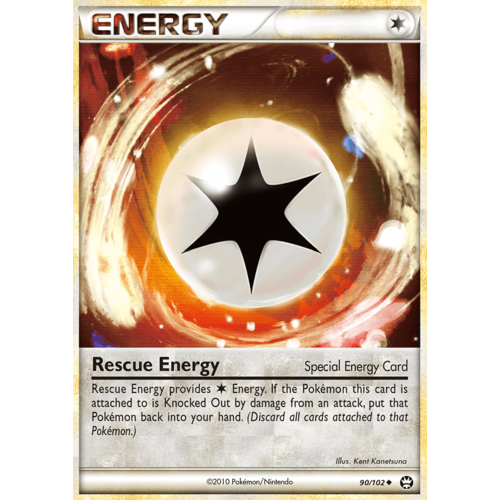 Rescue Energy 90/102 HS Triumphant Uncommon Pokemon Card NEAR MINT TCG