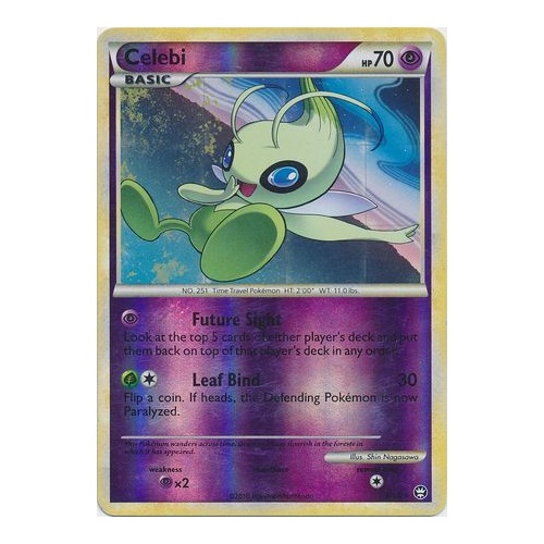 Celebi 3/102 HS Triumphant Reverse Holo Rare Pokemon Card NEAR MINT TCG