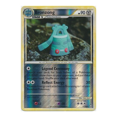 Bronzong 15/102 HS Triumphant Reverse Holo Rare Pokemon Card NEAR MINT TCG
