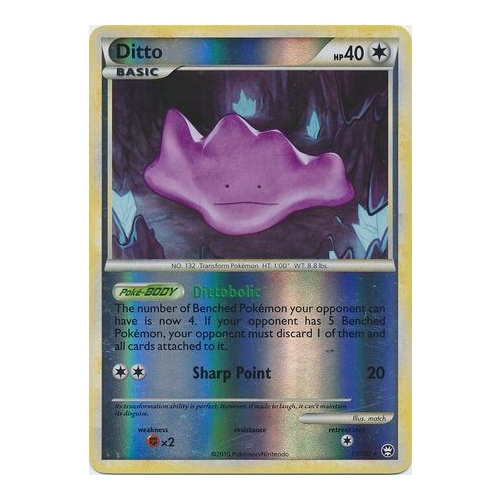 Ditto 17/102 HS Triumphant Reverse Holo Rare Pokemon Card NEAR MINT TCG