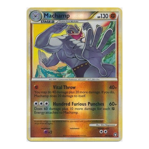 Machamp 26/102 HS Triumphant Reverse Holo Rare Pokemon Card NEAR MINT TCG