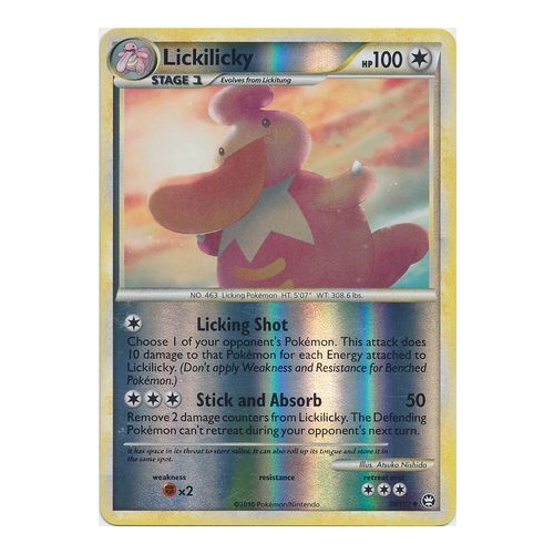 Lickilicky 38/102 HS Triumphant Reverse Holo Uncommon Pokemon Card NEAR MINT TCG