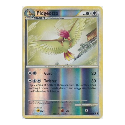 Pidgeotto 47/102 HS Triumphant Reverse Holo Uncommon Pokemon Card NEAR MINT TCG