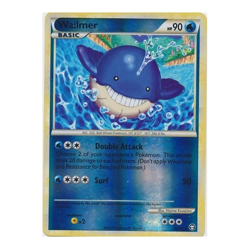 Wailmer 52/102 HS Triumphant Reverse Holo Uncommon Pokemon Card NEAR MINT TCG