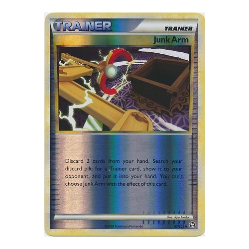 Junk Arm 87/102 HS Triumphant Reverse Holo Uncommon Trainer Pokemon Card NEAR MINT TCG