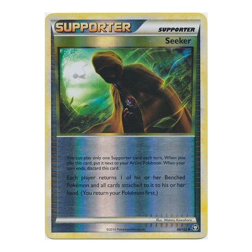 Seeker 88/102 HS Triumphant Reverse Holo Uncommon Trainer Pokemon Card NEAR MINT TCG