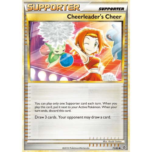 Cheerleader's Cheer 71/95 HS Unleashed Uncommon Trainer Pokemon Card NEAR MINT TCG