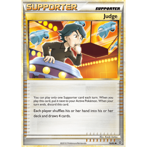 Judge 78/95 HS Unleashed Uncommon Trainer Pokemon Card NEAR MINT TCG