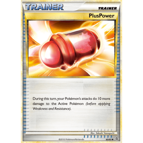 PlusPower 80/95 HS Unleashed Uncommon Trainer Pokemon Card NEAR MINT TCG
