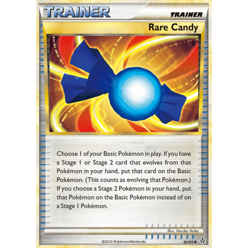 Rare Candy 82/95 HS Unleashed Uncommon Trainer Pokemon Card NEAR MINT TCG