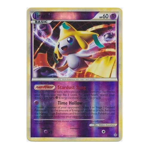 Jirachi 1/95 HS Unleashed Reverse Holo Rare Pokemon Card NEAR MINT TCG