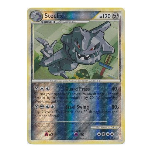 Steelix 24/95 HS Unleashed Reverse Holo Rare Pokemon Card NEAR MINT TCG