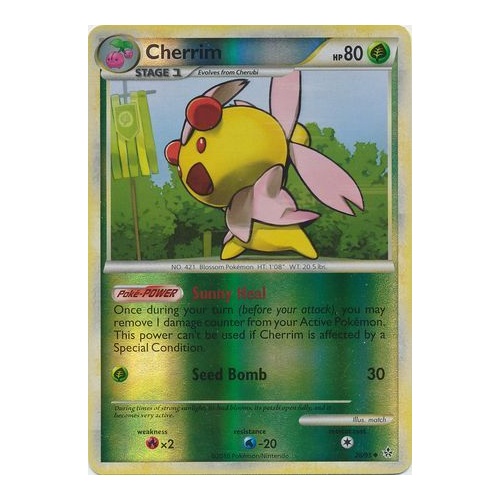 Cherrim 28/95 HS Unleashed Reverse Holo Uncommon Pokemon Card NEAR MINT TCG