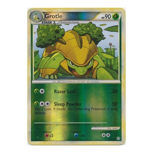 Grotle 31/95 HS Unleashed Reverse Holo Uncommon Pokemon Card NEAR MINT TCG