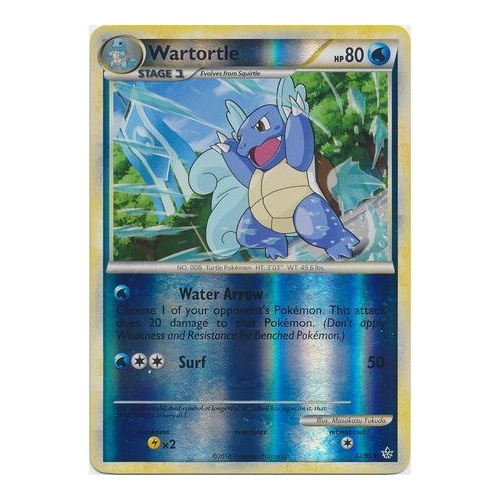 Wartortle 42/95 HS Unleashed Reverse Holo Uncommon Pokemon Card NEAR MINT TCG