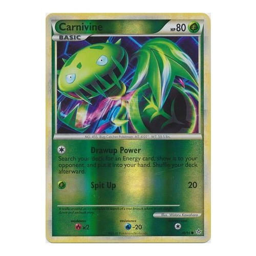 Carnivine 46/95 HS Unleashed Reverse Holo Common Trainer Pokemon Card NEAR MINT TCG
