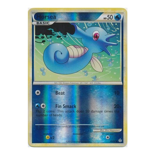 Horsea 49/95 HS Unleashed Reverse Holo Common Trainer Pokemon Card NEAR MINT TCG