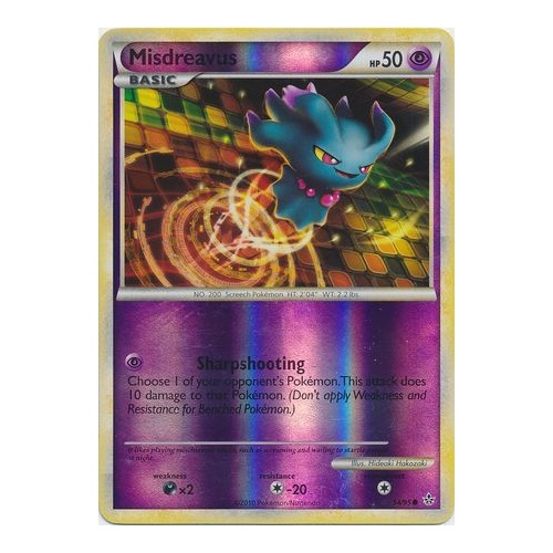 Misdreavus 54/95 HS Unleashed Reverse Holo Common Trainer Pokemon Card NEAR MINT TCG
