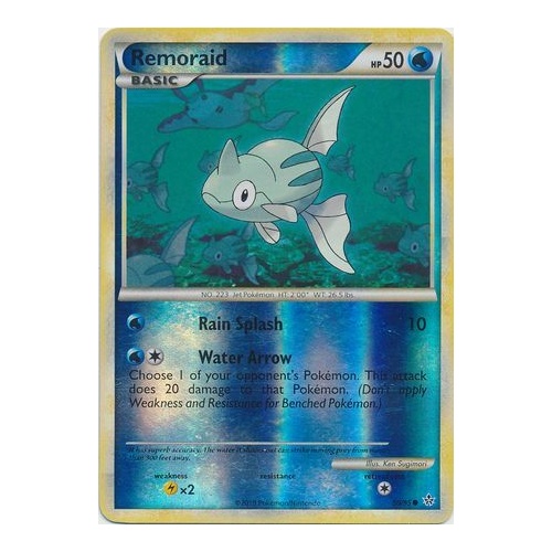 Remoraid 59/95 HS Unleashed Reverse Holo Common Trainer Pokemon Card NEAR MINT TCG