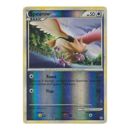 Spearow 62/95 HS Unleashed Reverse Holo Common Trainer Pokemon Card NEAR MINT TCG