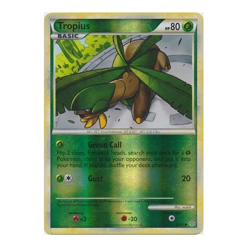 Tropius 66/95 HS Unleashed Reverse Holo Common Trainer Pokemon Card NEAR MINT TCG
