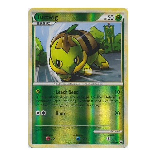 Turtwig 67/95 HS Unleashed Reverse Holo Common Trainer Pokemon Card NEAR MINT TCG