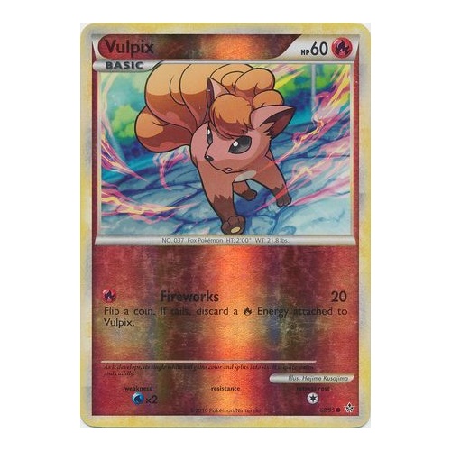 Vulpix 68/95 HS Unleashed Reverse Holo Common Trainer Pokemon Card NEAR MINT TCG
