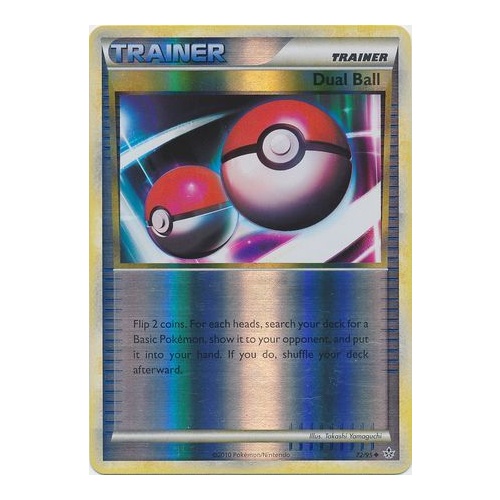 Dual Ball 72/95 HS Unleashed Reverse Holo Uncommon Trainer Pokemon Card NEAR MINT TCG